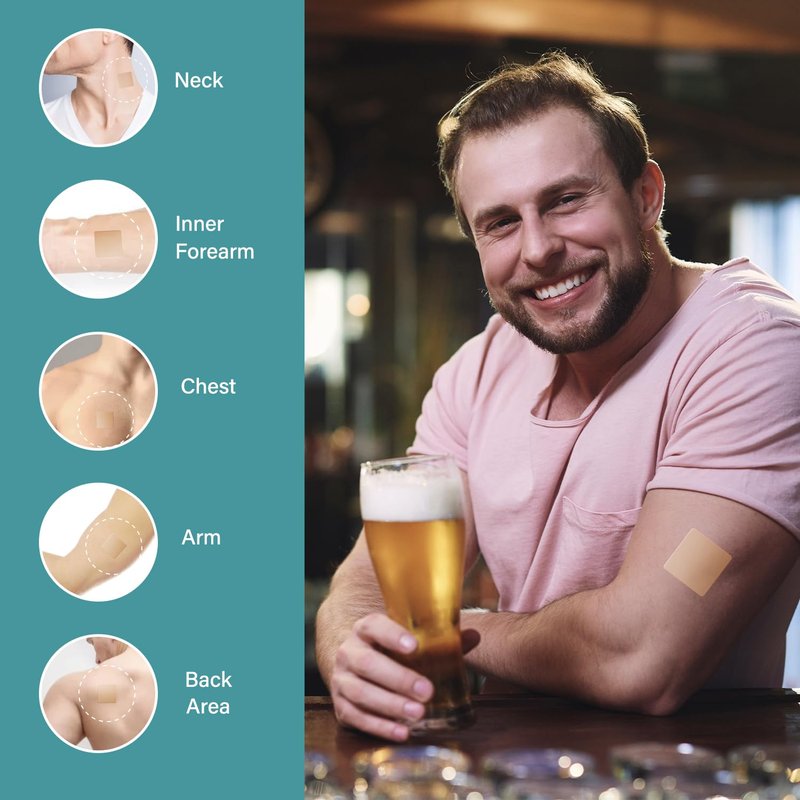 Party Recovery Patch - Fast-Acting Relief with Green Tea for Men & Women | Wake Up Refreshed