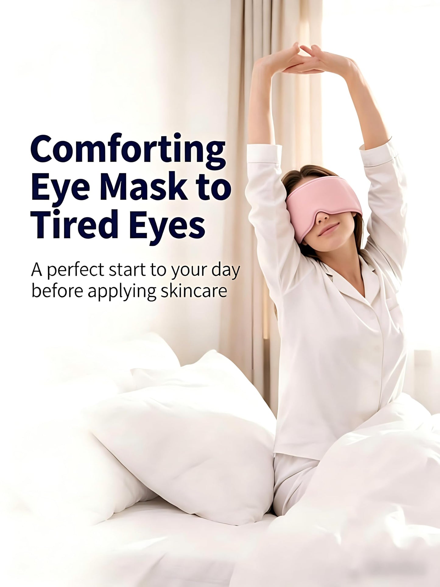 FACEMOON Cooling Eye Masks with Flexible Gel - Cold Compress Ice Pack for Puffy Eyes Migraines Headache Stye Sinus After Surgery Therapy - Reusable 2 pcs for Family Black Pink