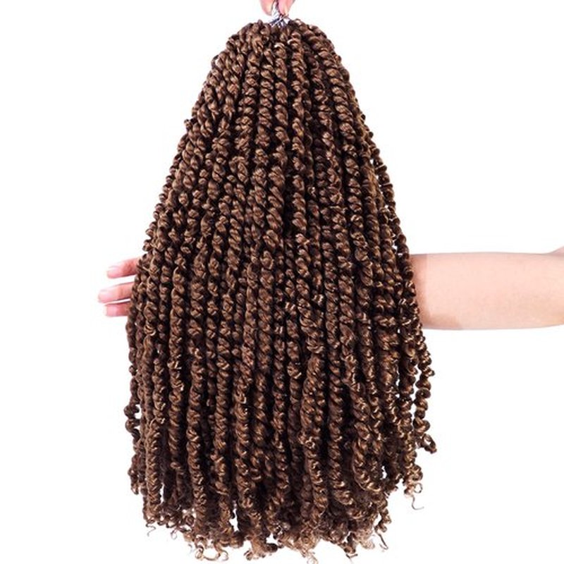 Passion Twist Crochet Hair 24 Inch 8 Packs Pre-Twisted Passion Twist Hair Crochet Hair for Black Women Pre-Looped Crochet Braids Synthetic Crochet Hair Extensions #30