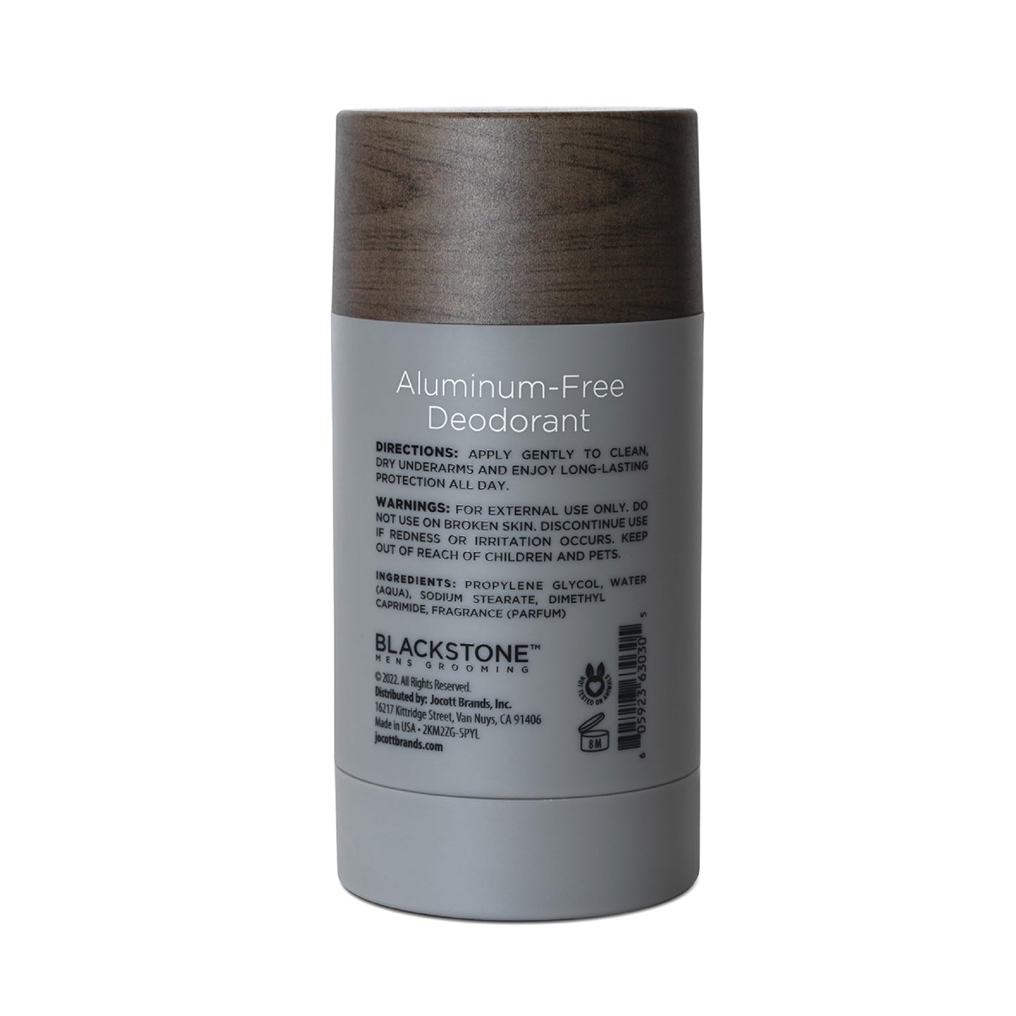 Blackstone Men's Grooming Aluminum-Free Deodorant - All Day Odor Protection | Long Lasting Protection - Sandalwood (2.82 oz)