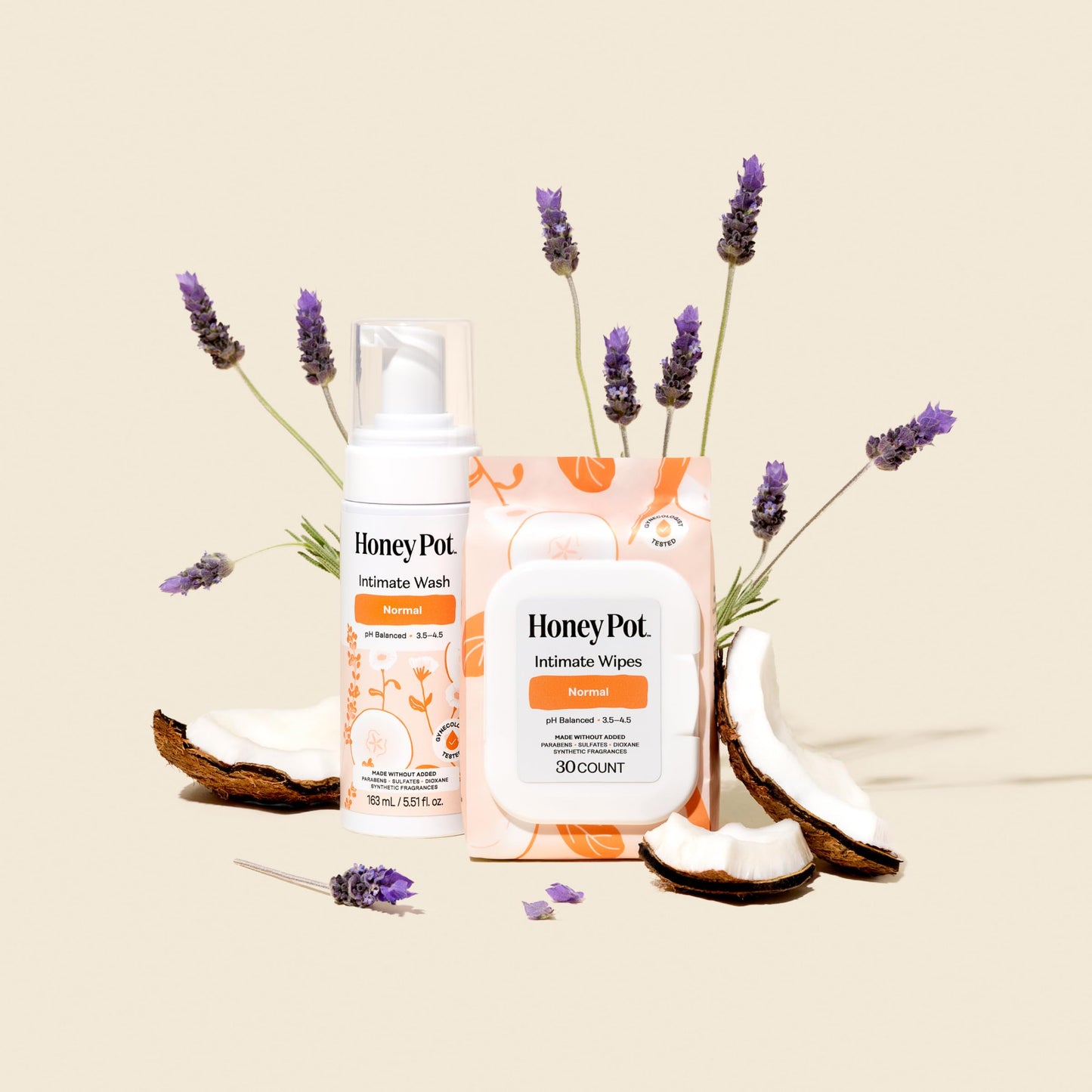 The Honey Pot Company - Feminine Wash - Normal - pH Balanced, Herbal Infused Plant-Based Feminine Care for Sensitive Skin - Daily Intimate Cleanser for Women - 5.51 Fl Oz