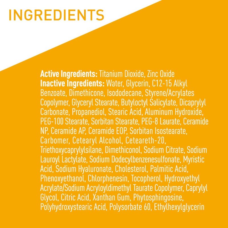 CeraVe 100% Mineral Sunscreen SPF 50 - Hydrating Zinc Oxide & Titanium Dioxide Formula | 5 oz