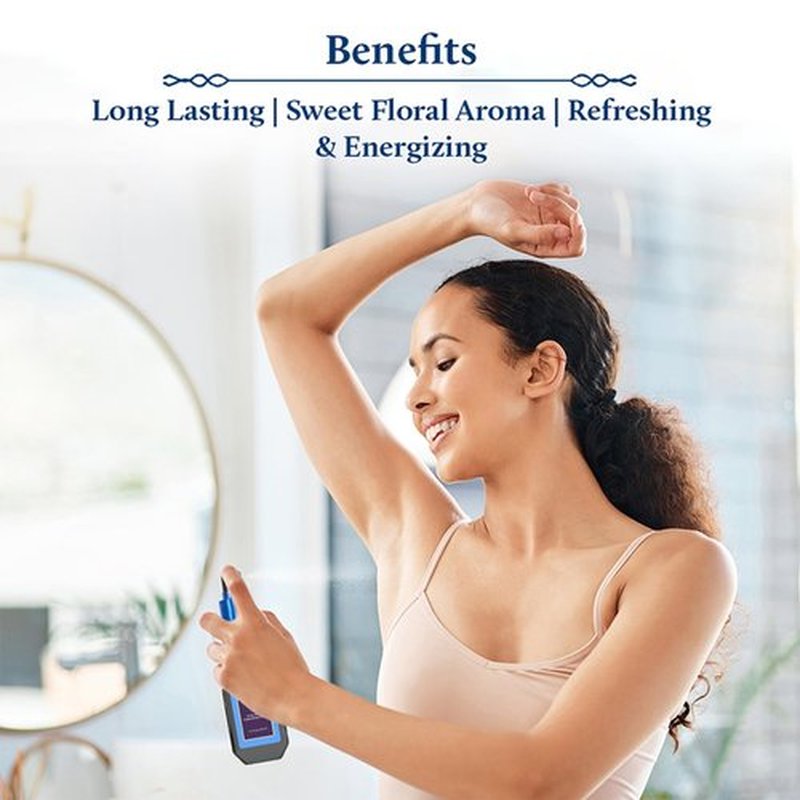 Blue Nectar Niraa Udupi Jasmine Body Mist for Long-Lasting Freshness and Relaxation (3.38 fl oz)