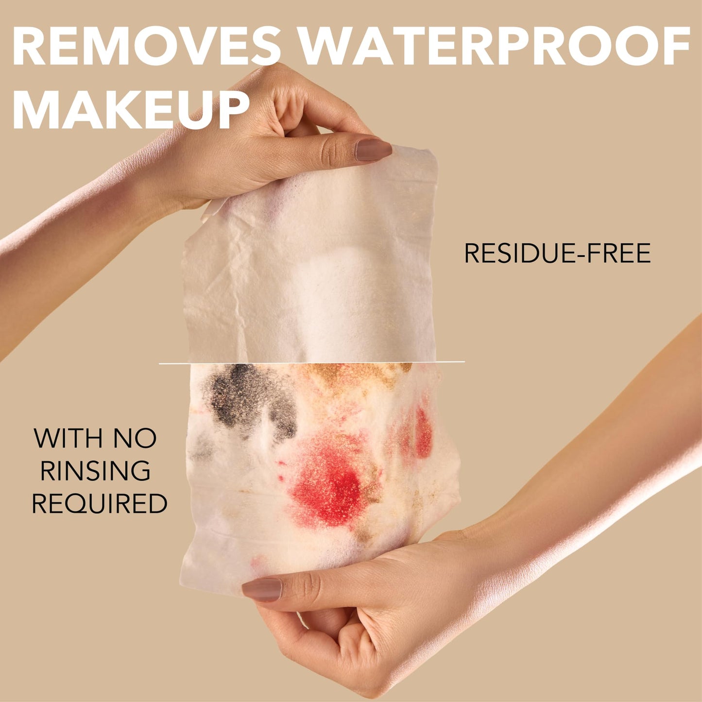 mivida Hypoallergenic Makeup Remover Wipes With Hyaluronic Acid, Dermatologist Tested Alcohol Free & Fragrance Free Makeup Wipes For Sensitive Skin, Make Up Remover, Travel Friendly 2 × 25 Count