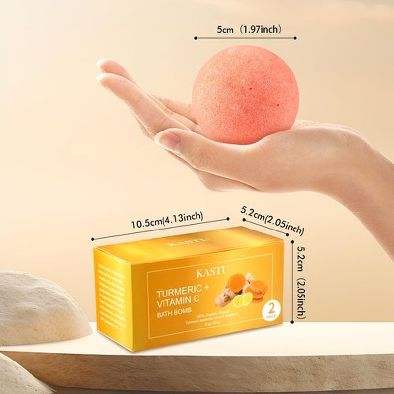 Bath Bombs Salt Balls,Turmeric Lemon Vitamin C Lemon Extract Essential Oils,Moisturizing Dry Skin,Fizzy Spa,Relaxation,Bubble Bath Bomb Gifts for Men Women