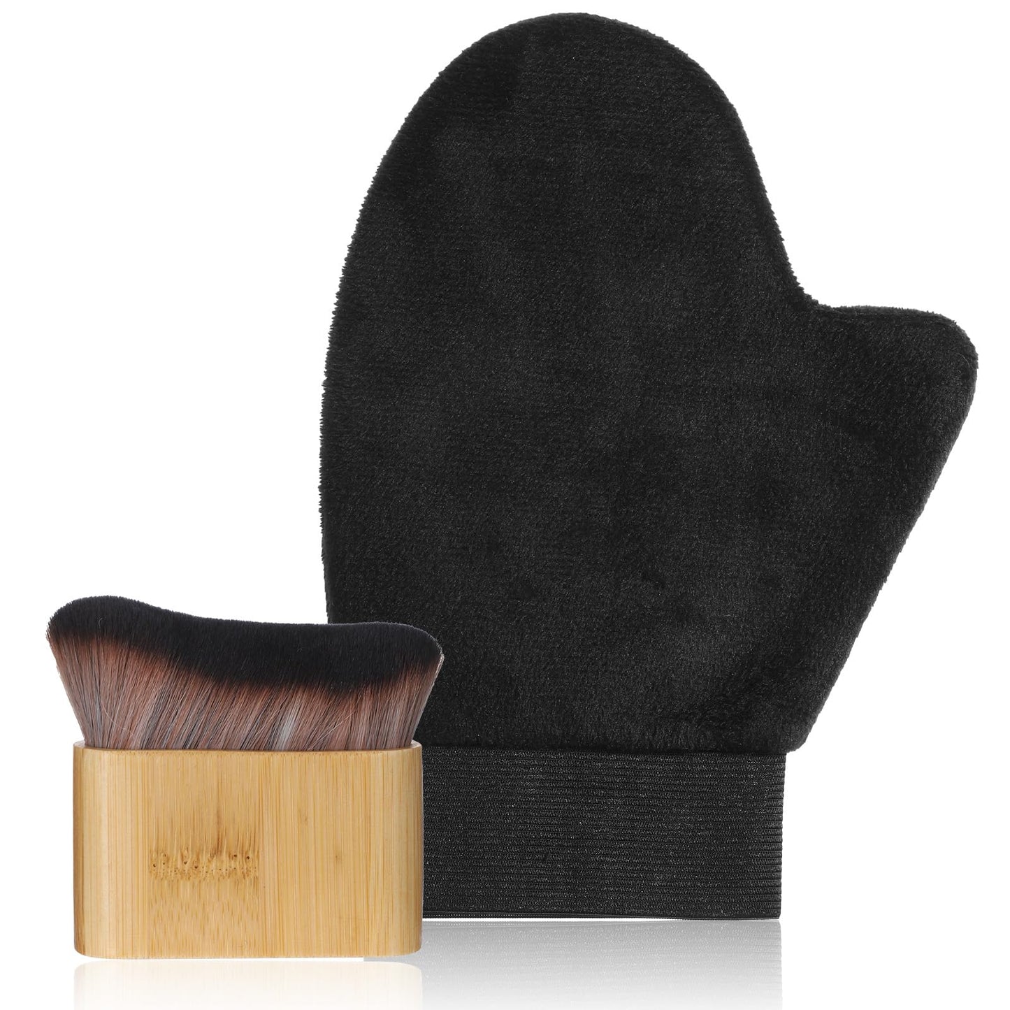 Self Tanning Mitt Self Tanner Mitt Tanning Glove Self Tanner Mitt Applicator Kit Soft Tanning Glove And Brush Self Tanner Back Applicator Tan Brush Kabuki Body Brushes Self Tanning Kit for Face Body