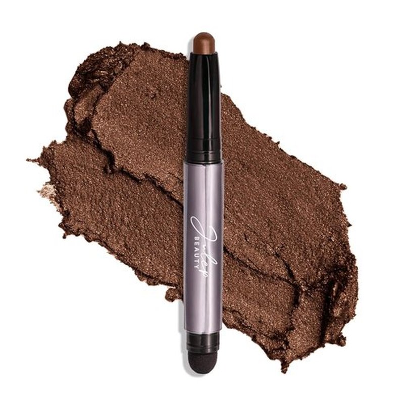 Julep Eyeshadow 101 Crème-to-Powder Waterproof Eyeshadow Stick – Cocoa Shimmer – Long-Lasting, Crease-Proof, Rich Brown Shimmer Eyeshadow with Built-in Smudger