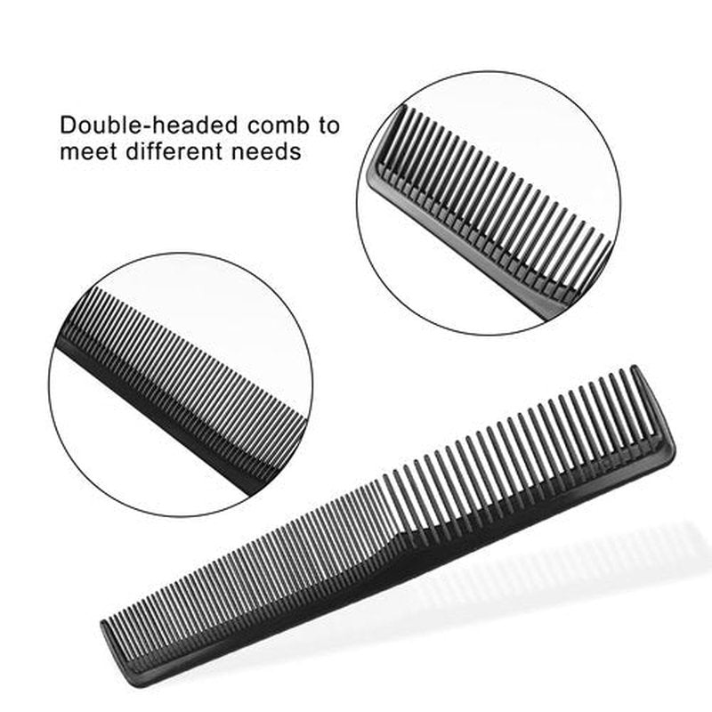 Hipruict Disposable Combs, 100 Pack Combs Bulk, Double Tooth Hair Pocket Comb, Individually Wrapped, Sturdy Combs in Bulk, Black, for Homeless, Charity, Care Pack
