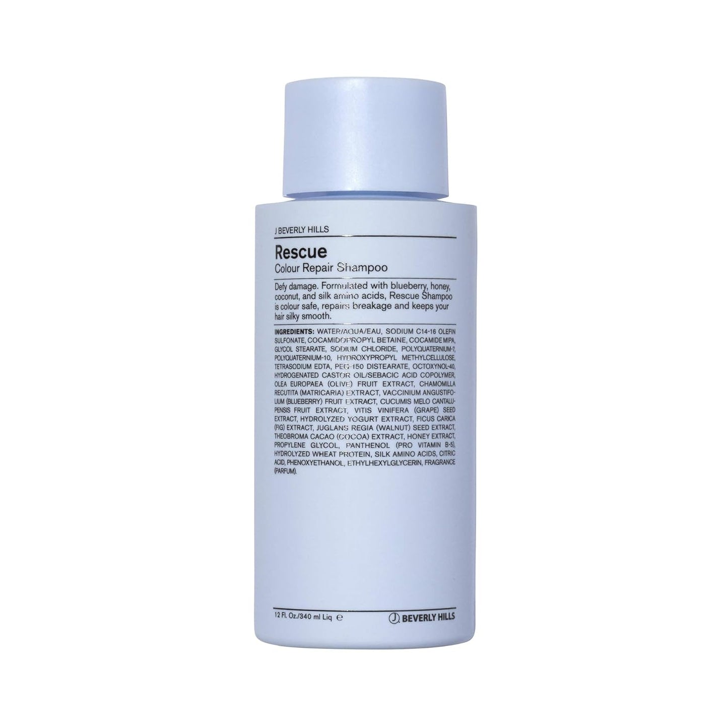 J Beverly Hills Blue Rescue Colour Repair Shampoo with Honey Extract for Hair Shine, (3 Oz, 12 Oz, 32 Oz)