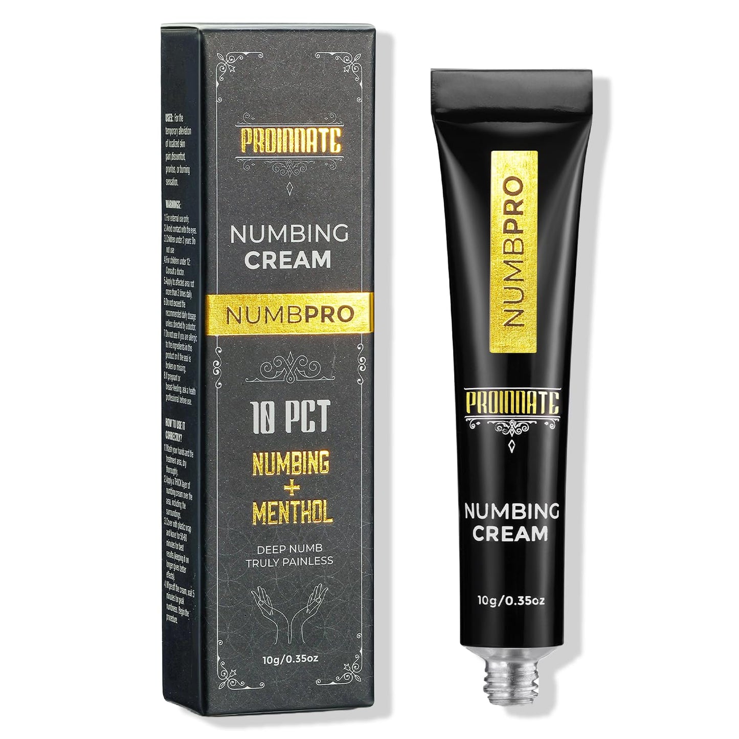 Proinnate Pro Numbing Cream, Max Strength Relief from Burning, itching, and discomfort, Reduces Soreness in Local and anorectal Areas 10g