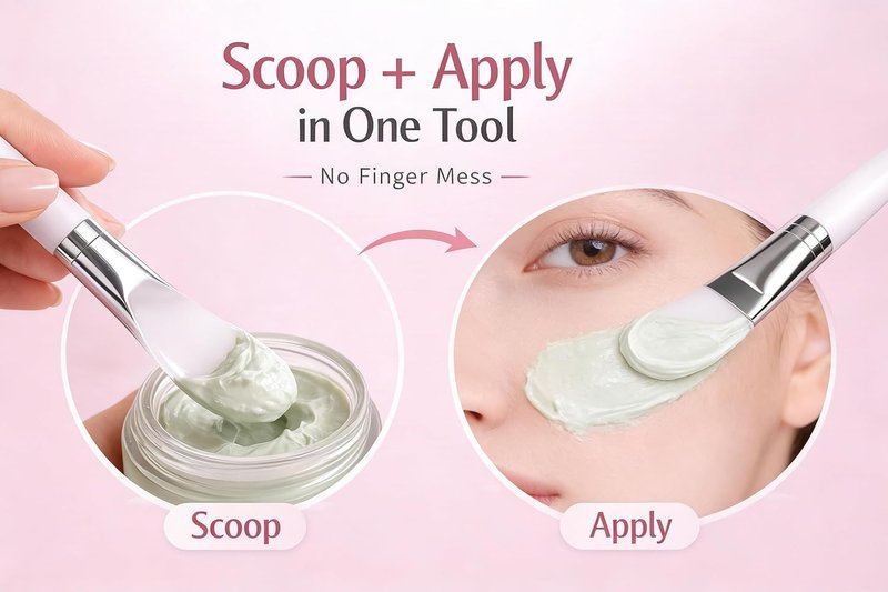 Silicone Face Mask Applicators - 4 PCS Beauty Tools for Mud & Clay | Soft Brushes for Skincare & Lotion