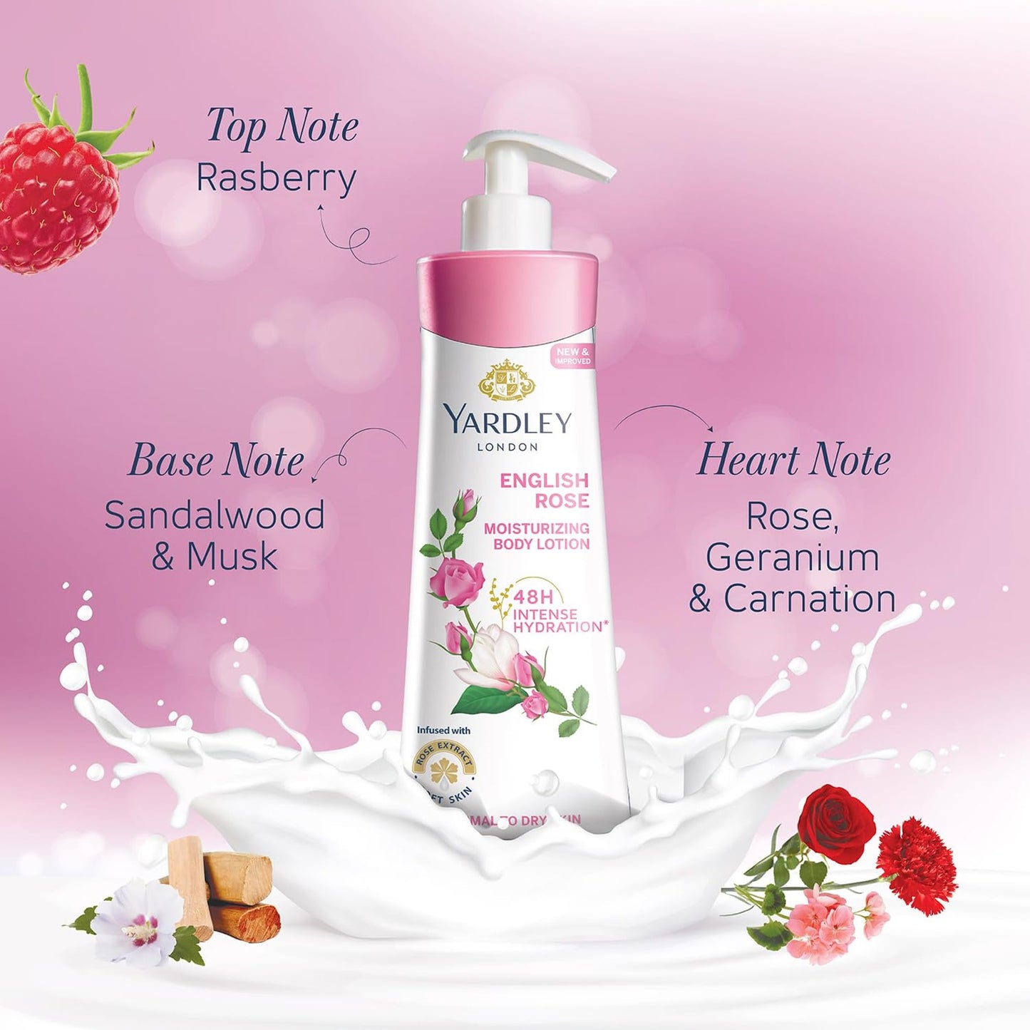 Yardley London - English Rose Moisturizing Body Lotion 400 ml