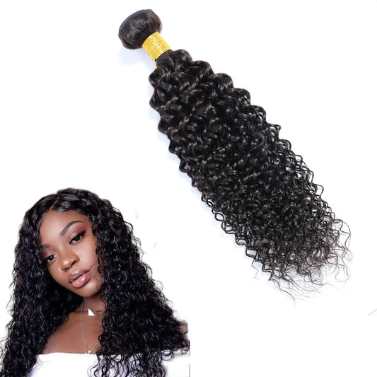 Selina Kinky Curly Brazilian Curly Hair Bundles Unprocessed Remy Hair Extensions Brazilian Virgin Human Hair 100 Gram/Bundle Natural Color (22Inch, Curly)