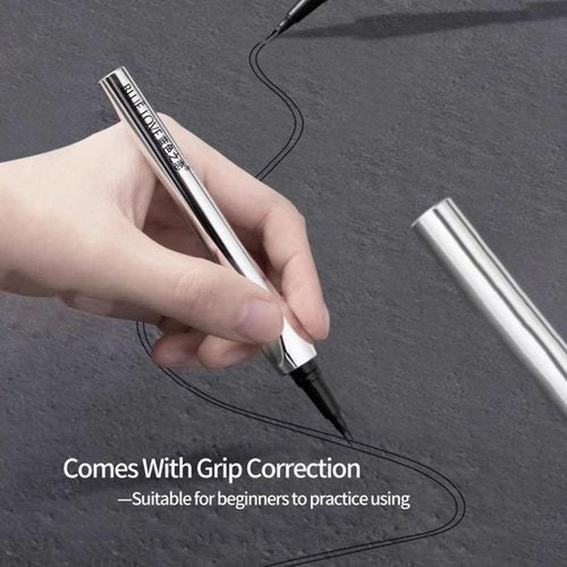 BLUE LOVE 2PCS Two-Prong Eyebrow Pen, Upgrade 2 Tipped Eye Brow Pencils for Women, Waterproof Lasting All-Day Eye Makeup with Microblading Brow Pen with Hair Like Strokes (2PCS Grey)