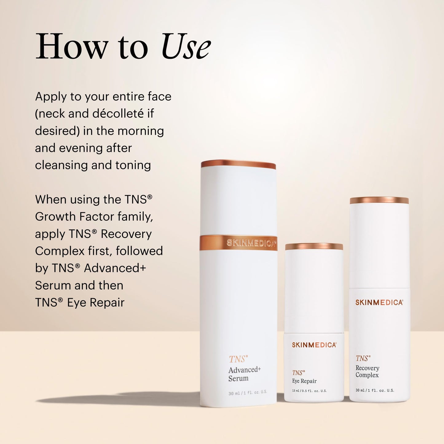 SkinMedica TNS Recovery Complex Facial Treatment - Advanced Growth Factor & Exosome Formula for Skin Rejuvenation - Helps to Improve the Appearance of Fine Lines, Wrinkles, and Uneven Skin Tone (1 Oz)