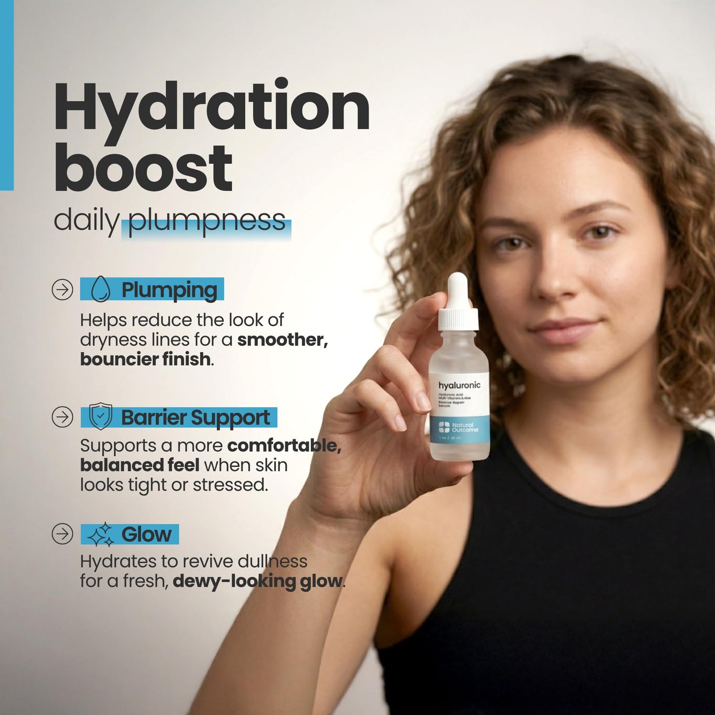 Hyaluronic Acid Serum for Face | Anti-Aging Facial Serum with Vitamin b5 | Reduces Fine Lines and Wrinkles | Moisturizing and Hydrating Rescue Repair Skin Care Serum | 1 Oz