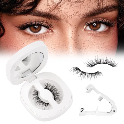 Magnetic Eyelashes Kit KEYYOU Magnetic Eyelashes No Glue Reusable Eyelashes Single Pair Radiant New Eyelashes(Radiant)