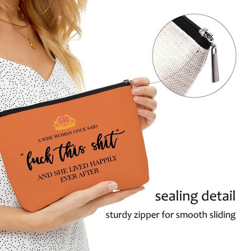 Funny Gifts for Women, Boss, Strong Women Retirement Gifts Cool Gifts for Coworkers, Hostess Gift Ideas Gag Gifts Birthday Girls Weekend Fun Gifts Makeup Travel Bag Inspirational Cosmetic Bag