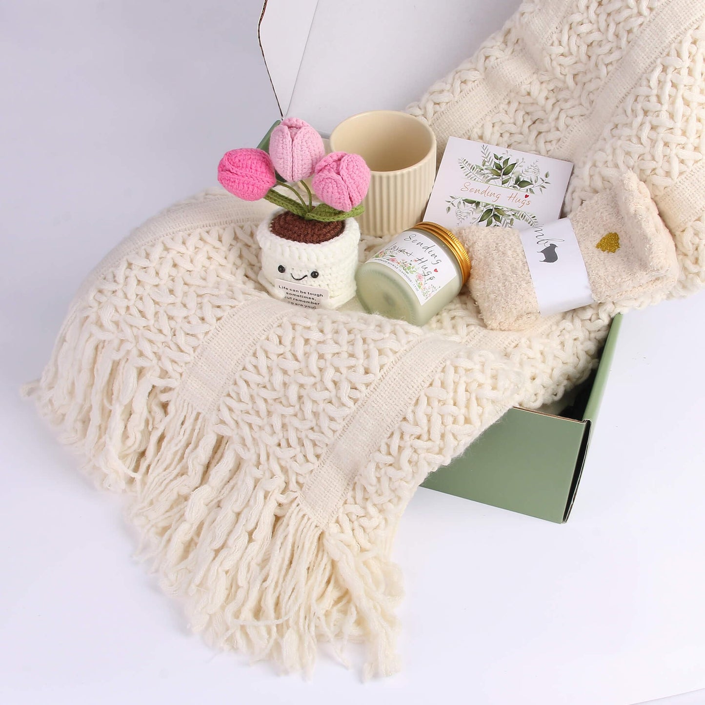Get Well Gift for Women, after Surgery Gifts, Birthday Gifts Baskets for Women Self Care Gift, Thinking of You Relaxation Stress Care Package for Her Wife Mom Friend Sister Girlfriend