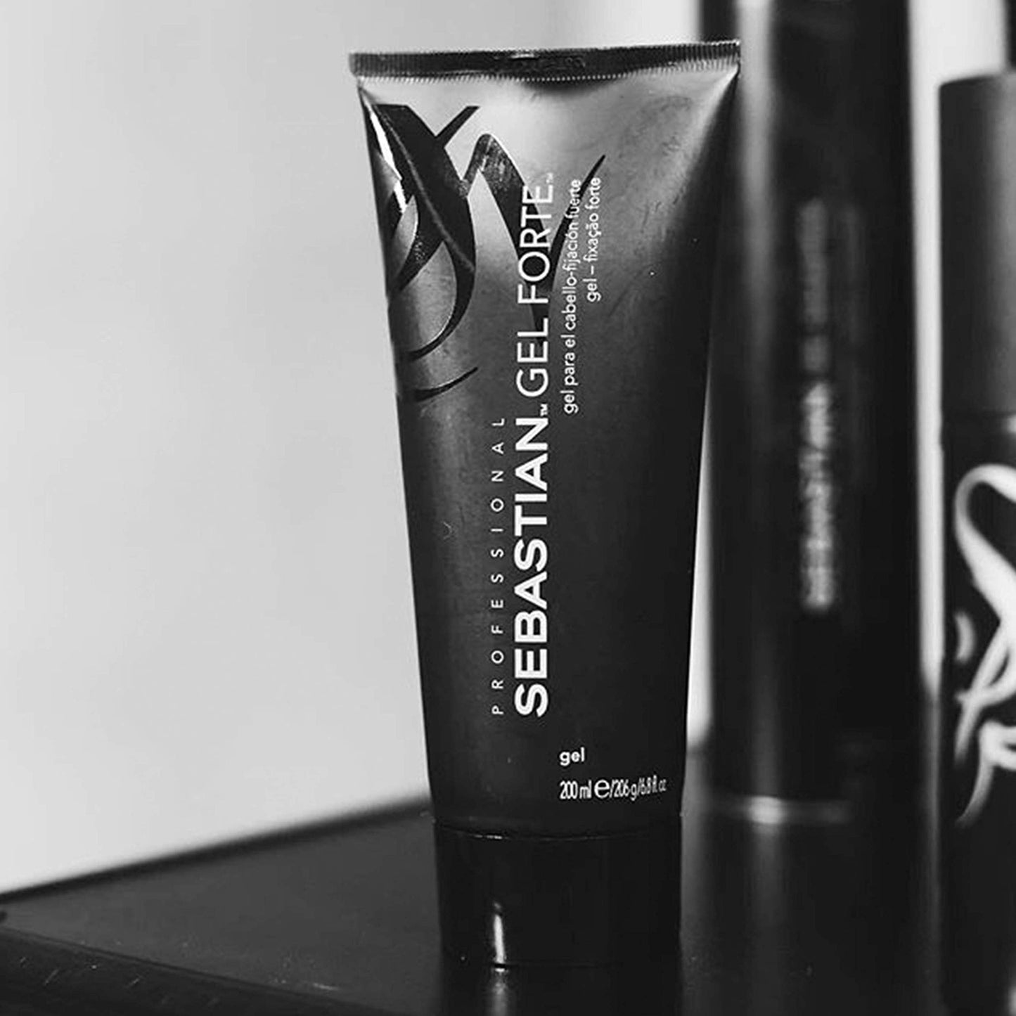 Sebastian Professional Gel Forte Strong-Hold Hair Styling Gel | Enhance Shine & Non-Sticky Formula | 6.8 fl oz