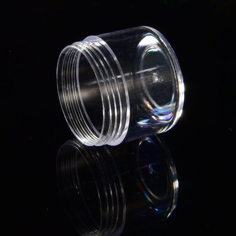 20 Pieces Round Pot Jars Plastic Cosmetic Containers Set with Lid for Liquid Creams Sample, 20 ml/ 0.7 oz (Black Lid)