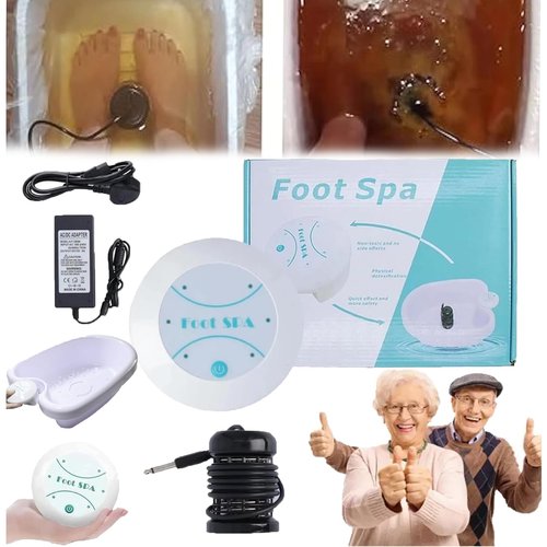 Biovita Wellness Ionic Foot Bath Upgraded, Biovita Ionic Foot Bath Detox Machine 2.0, Ion Cleanse Foot Detox Machine with Tub, Ionic Foot Detox Ionic Foot Spa for Home Use Salon Beauty (With Tub)