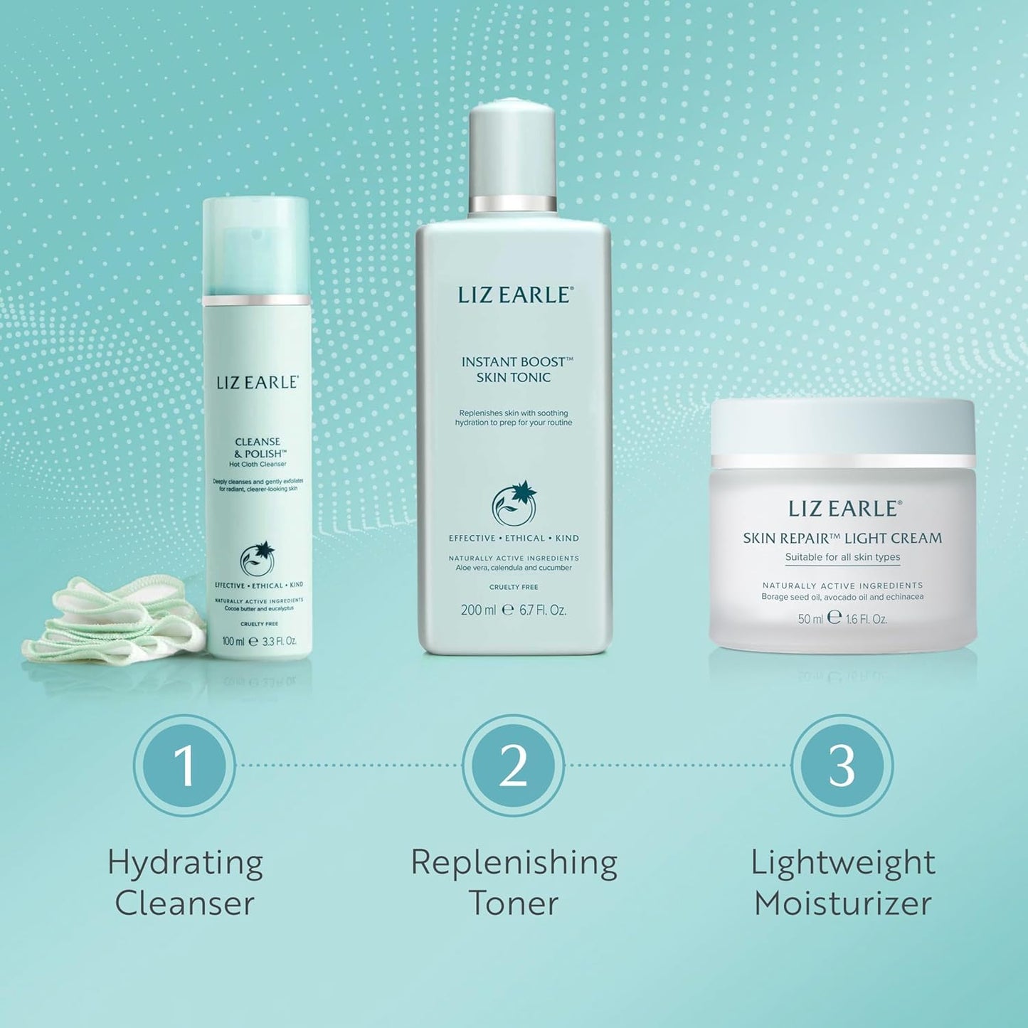 Liz Earle Skin Repair Light Face Cream - Hydration-Boosting Face Moisturizer with a Silky, Lightweight Texture - Balances & Hydrates Skin for a Healthy, Radiant Glow (50 ml)