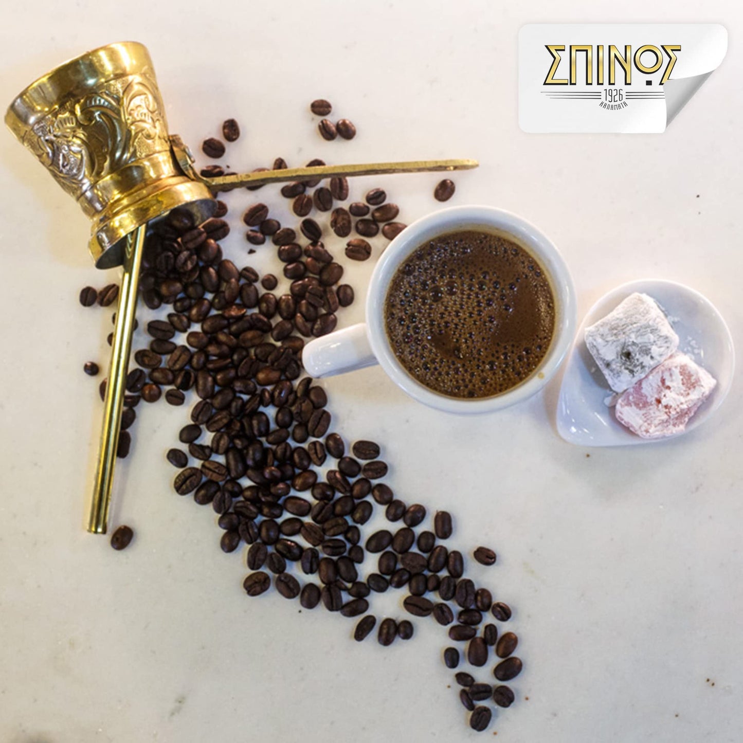 Spinos Authentic Greek Coffee imported from Greece, 194 g, 6.8431 Ounce, 1