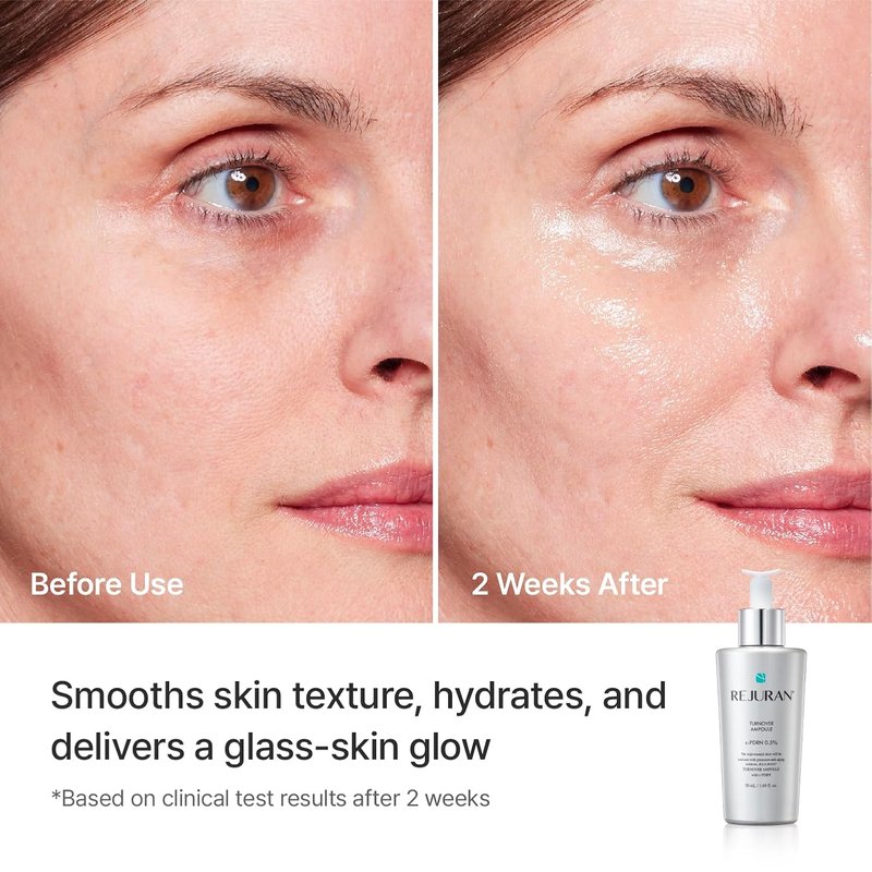Rejuran® Skincare Duo - c-PDRN® Turnover Ampoule & Rebalancing Toner for Firming, Hydration, Pore Care | 1.69 fl oz Set