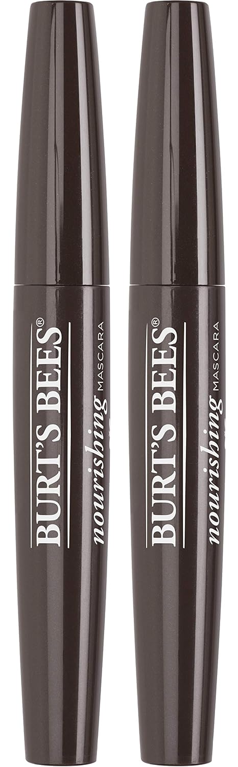 Burt's Bees 100% Natural Nourishing Mascara, Black Brown - 0.4 Ounce (Pack of 2)