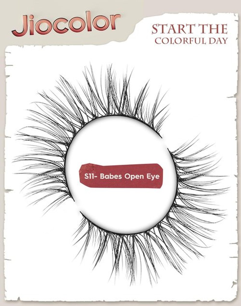 Eyelashes Natural Look Short Wispy False Lashes Thin Band C Curl Mink Lashes 11 mm Volume Demi Wispies False Eyelashes 7 Pairs S11