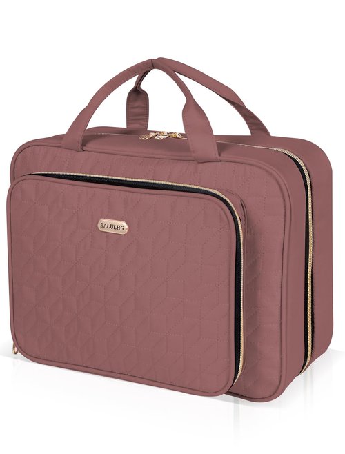 BALULHG Travel Toiletry Bag for Women Large Capacity with Hook - Portable Cosmetic Case,Hanging Makeup Bag for Full Sized Toiletries，Travel Essentials for Business Trips and Camping