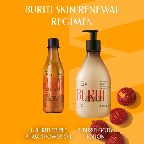 natura - Ekos Buriti Recovery Body Lotion - Skin Protection & Recovery from Sun Exposure Damage - Hydrating - Vegan Skin Care - Brazilian Beauty Secrets - Self Care & Body Care - 13.5 fl oz (400ml)