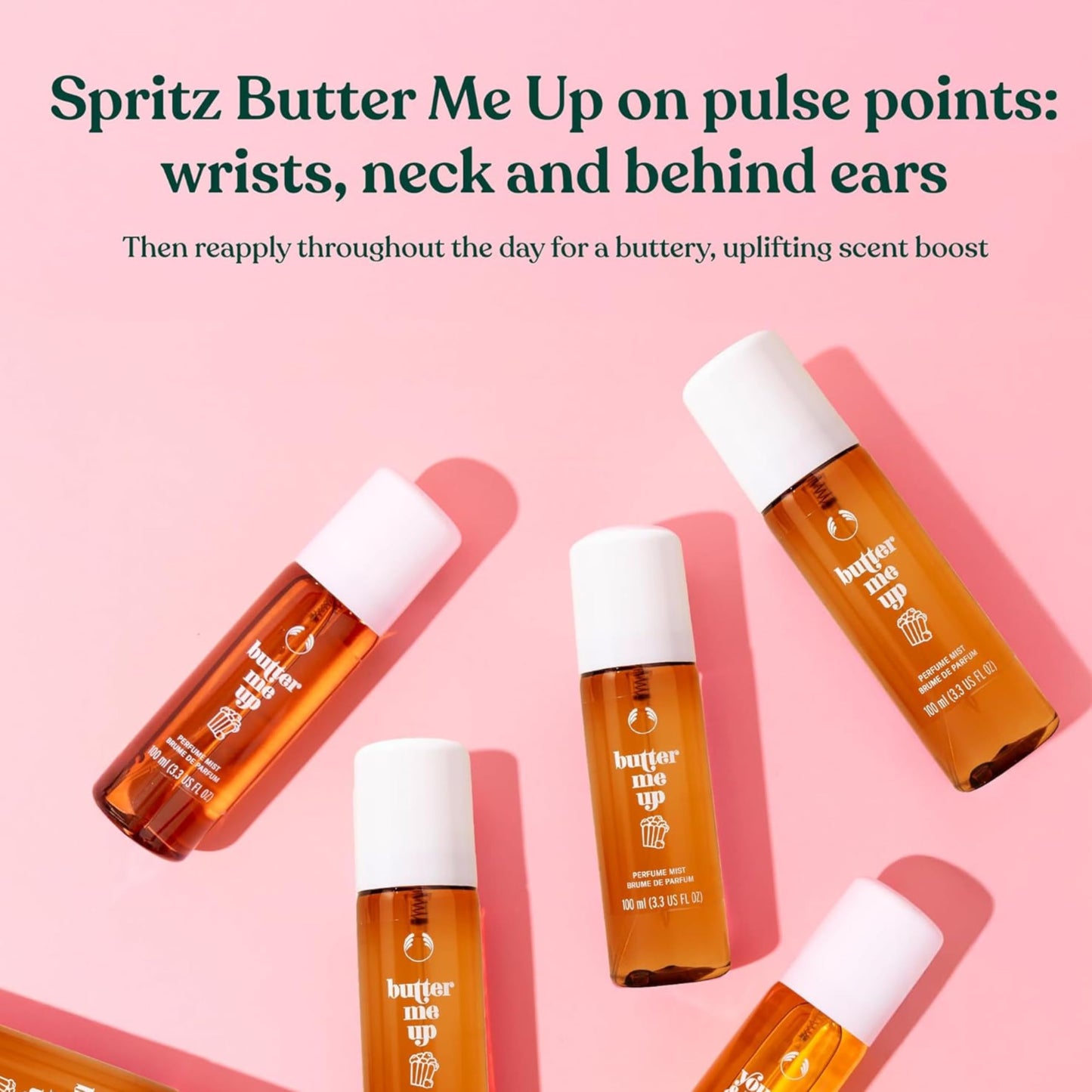 The Body Shop Perfume Mists | Fragrance Spray for Women with Sweet Notes for Everyday Wear | 100 ml / 3.3 fl oz (Butter Me Up)