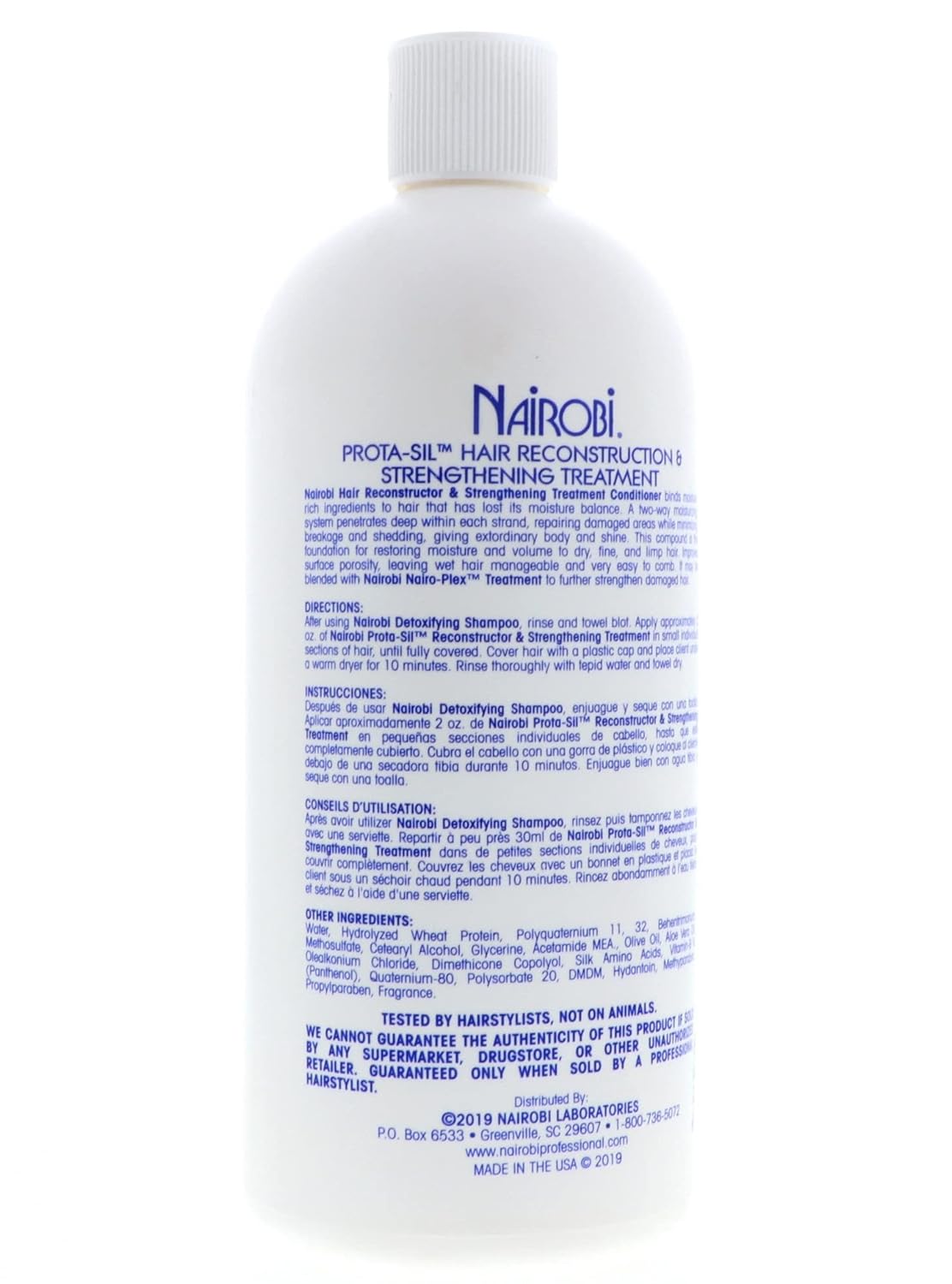 Nairobi Prota-Sil Reconstructor and Strengthening Treatment Unisex Treatment, 32 Ounce