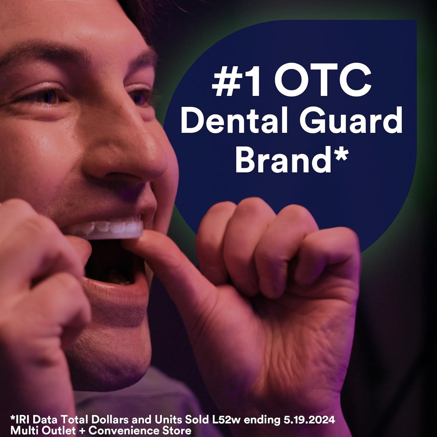 DenTek Comfort-Fit Night Guard for Teeth Grinding + 90 Efferdent Cleanser Tablets