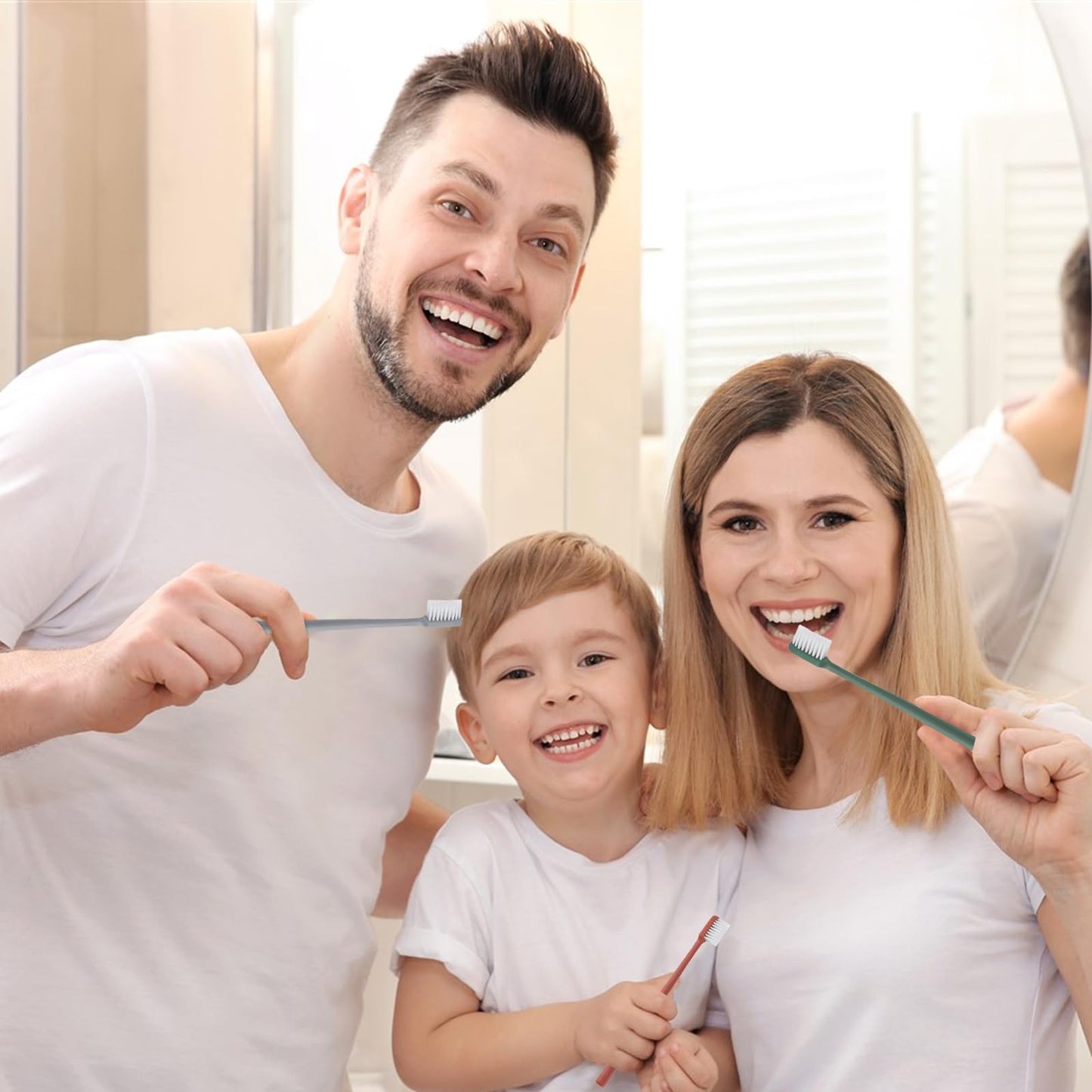LLHQAMT Disposable Toothbrush, Toothbrush Bulk, Individually Packaged, 6 Colors, Soft Bristles, Ergonomic Handle, 120 Count
