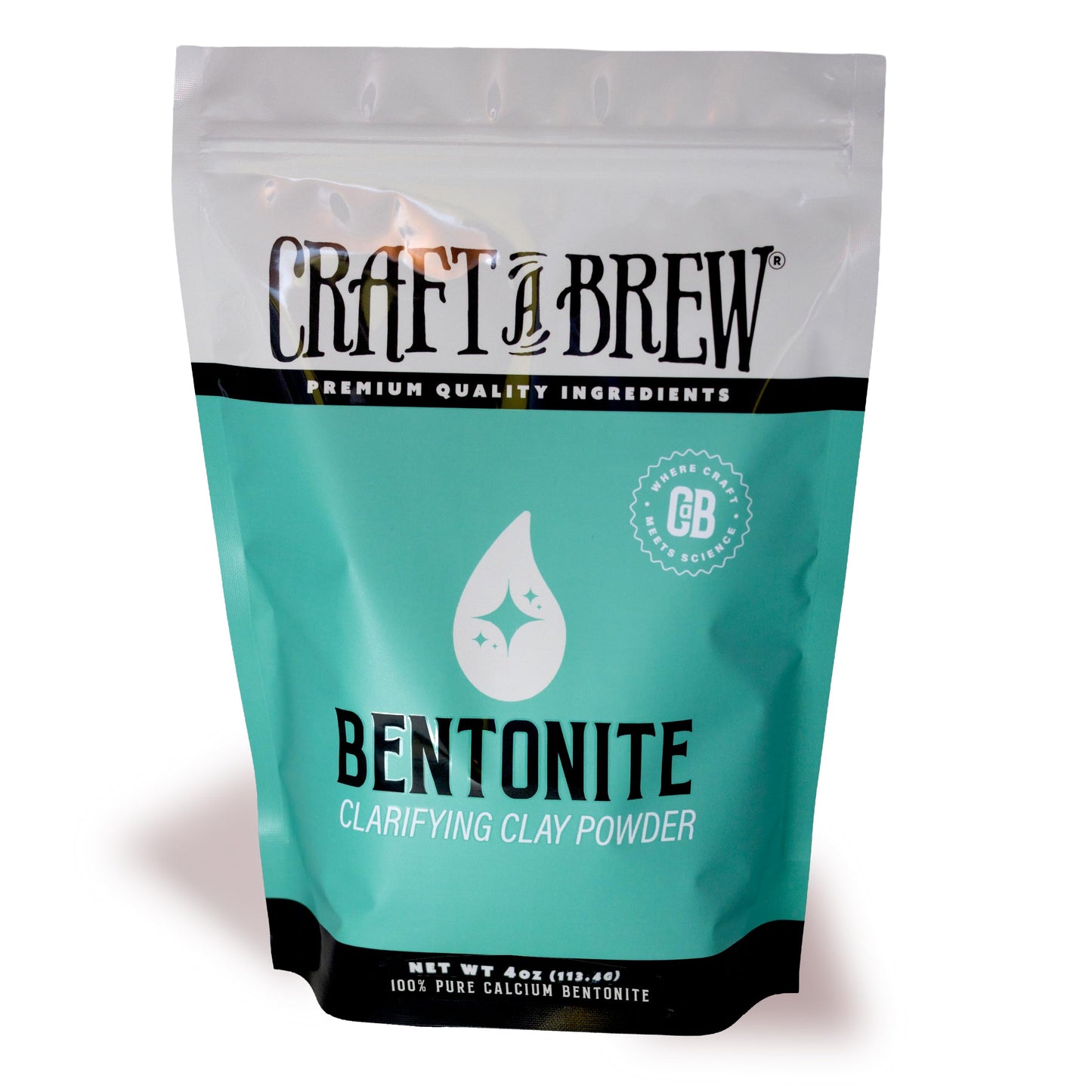 Craft A Brew - Bentonite - Fining Agent & Clarifier - Helps Prevent Cloudiness & Haze - for Better Clarity & Color - 4oz