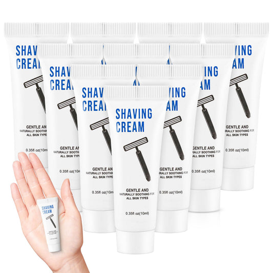 100 Shaving Cream Bulk Travel 10ml/0.35fl oz,Disposable Shaving Cream in Bulk Travel Shave Cream for Hotel Homeless,Verbena