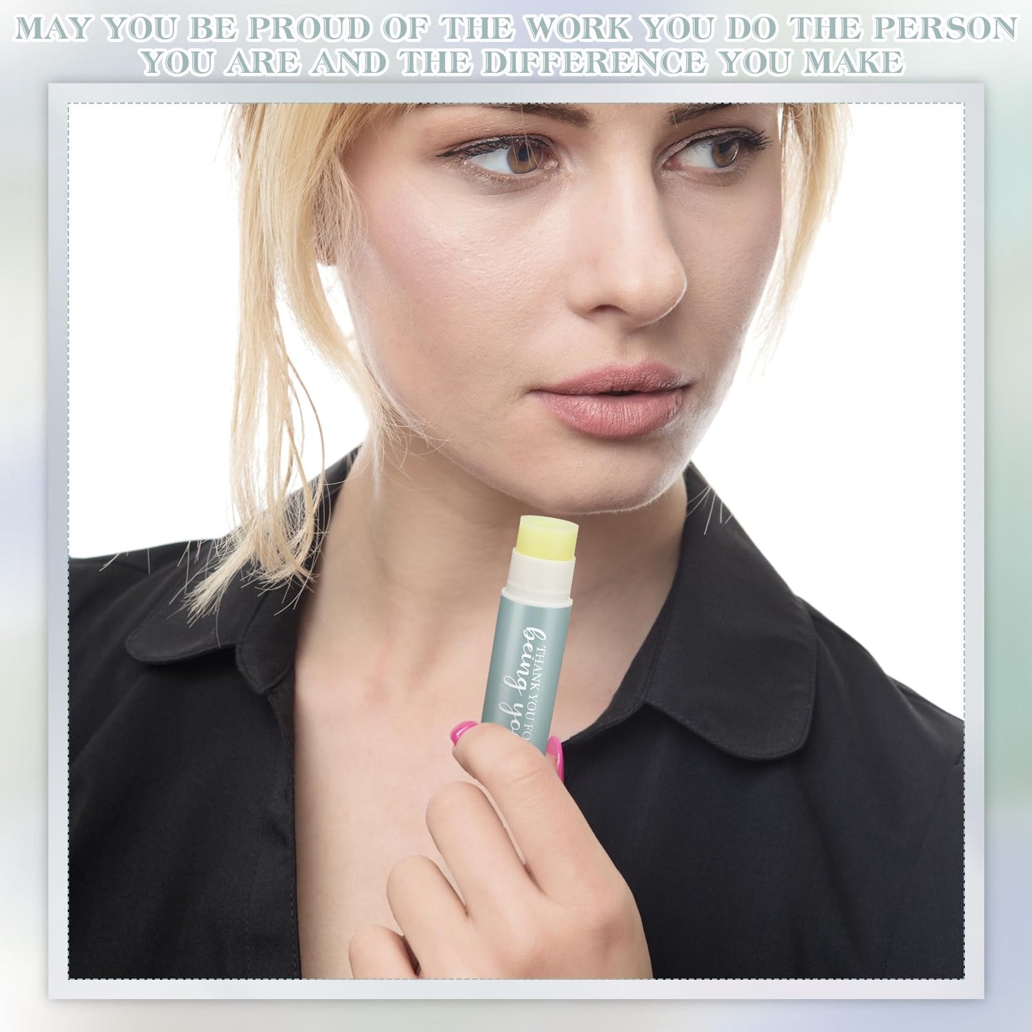 Swiffen 30 Sets Employee Appreciation Gifts Lip Balm Bulk Thank You Gifts for CNA Nurse Paraprofessional Women Team Coworkers Staff Volunteer Baby Shower Bridal Wedding Favors for Guests