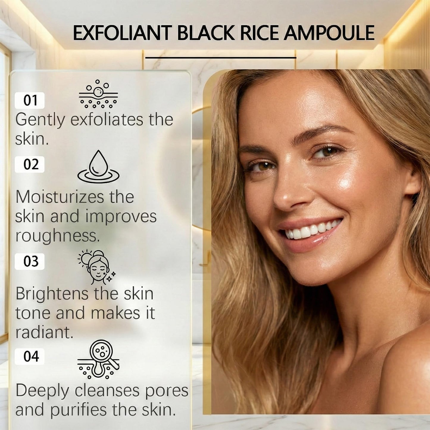 DRZY Rice & Black Rice Exfoliating Mist Set – Gentle Skin Renewal Pair with Rice Bran Water, Niacinamide & Hyaluronic Acid, Hydrating Face & Body Gift Collection 2×100ml