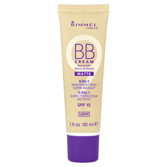 Rimmel London Match Perfection BB Cream 001 Light - Lightweight, SPF 25, Pore Minimizer, 1oz
