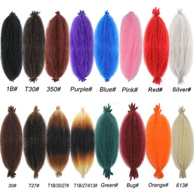 12 Inch Springy Afro Twist Hair 8 Packs Marley Twist Braiding Hair Pre-fluffed Spring Twist Hair Kinky Hair Afro Twist Hair Marley Hair for Faux Locs (12 Inch (Pack of 8), 27# Marley Twist)