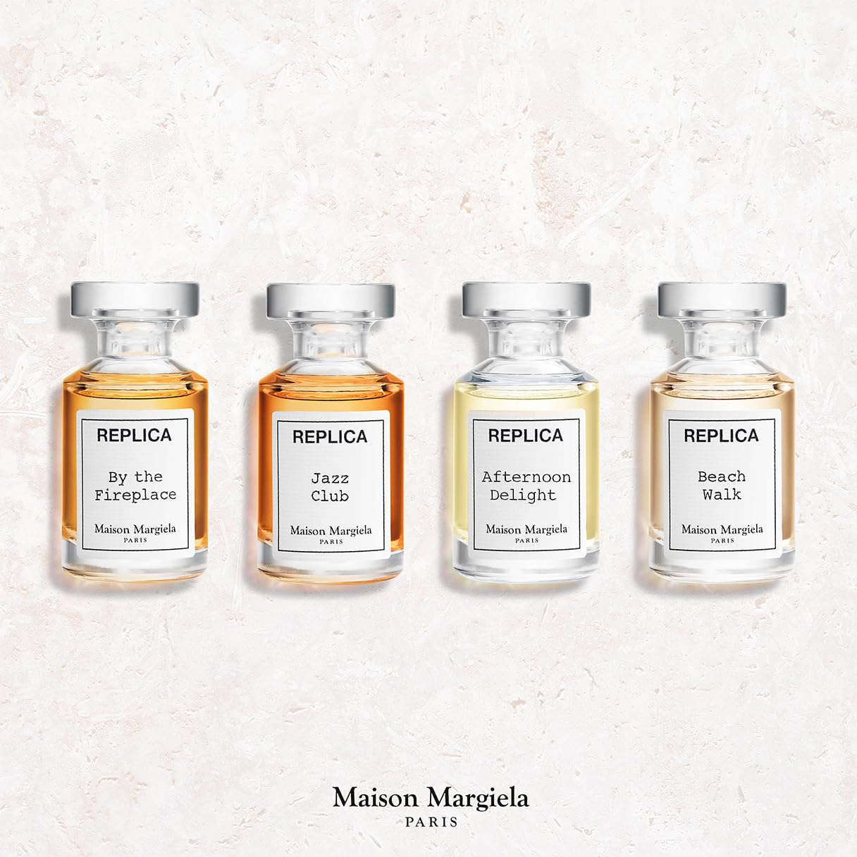Maison Margiela - Replica - 4-Piece Fragrance Discovery Set - With Beach Walk, Jazz Club, By the Fireplace, & Afternoon Delight - Perfume Samples - 0.24 Fl Oz Each