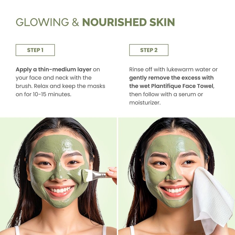 Korean Skincare Clay Mask - Hydrating Avocado & Superfoods Mud Mask for Face & Body | Vegan, 3.4 Oz (Pack of 2)
