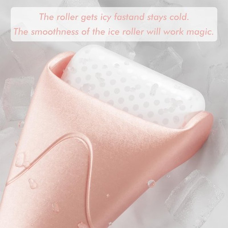 Ice Roller & Gua Sha Set, Skin Care for Face Wrinkles and Puffiness, Self Facial Massage Tools