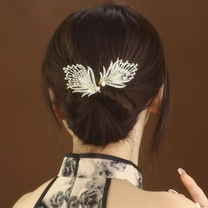 Insstyle Full Star Flower Hair Accessories, Hand Embroidered Flowers Deft Bun Hair, Character Hair Accessories,Lazy Hair Curler (A15)