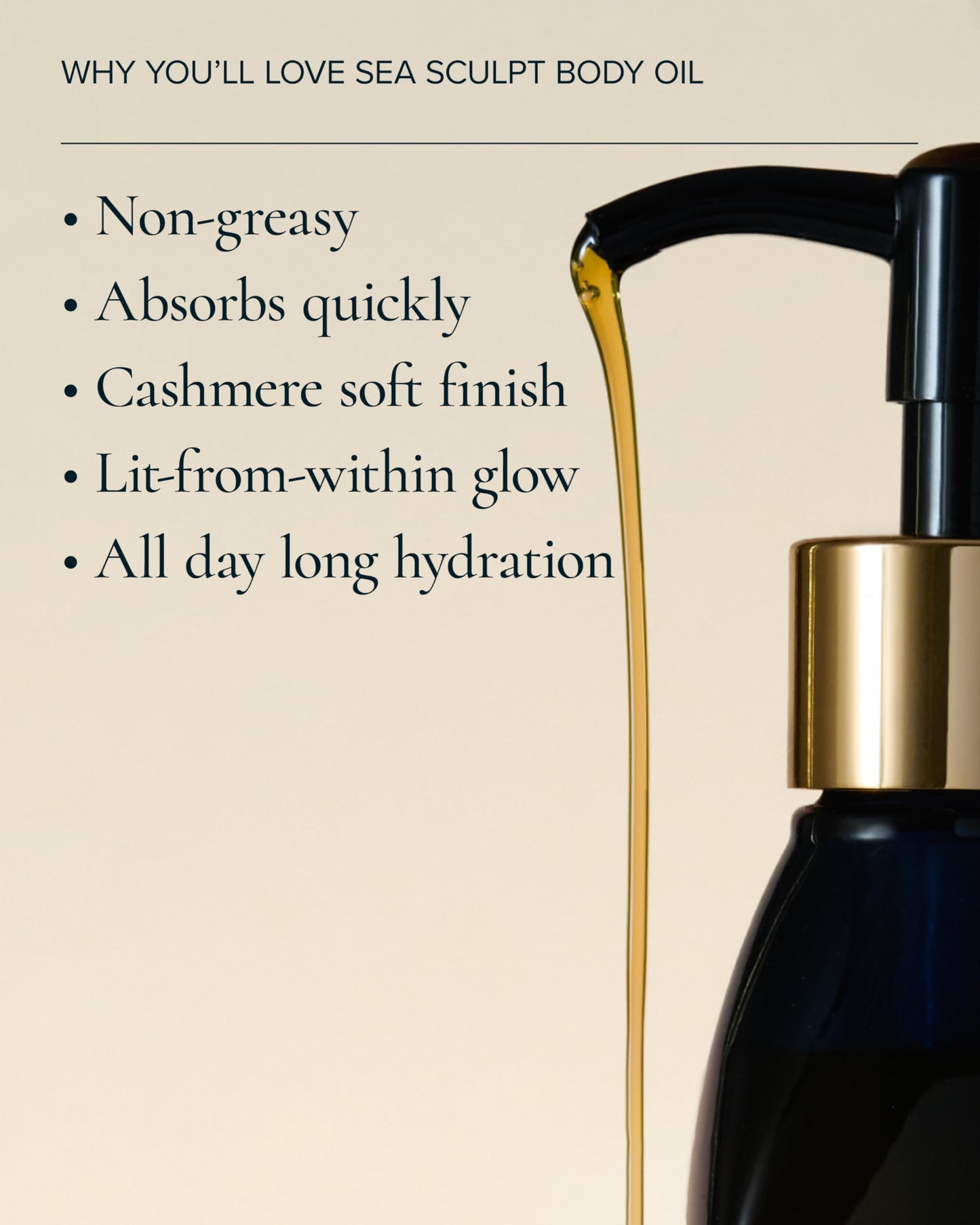 MARA Sea Sculpt Body Oil – Firming & Hydrating Body Oil with Algae, Moringa & Squalane – Helps Improve the Look of Cellulite, Tone & Smooth Skin (4 oz / 120 ml)