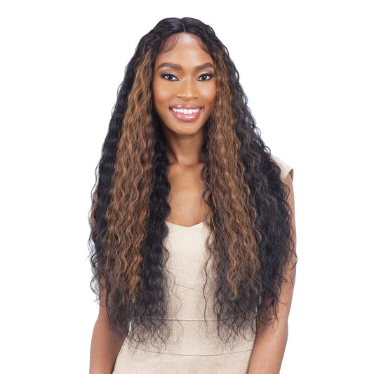 Mayde Beauty Lace Front Wig Axis Sleek Crimp (FF1B27)