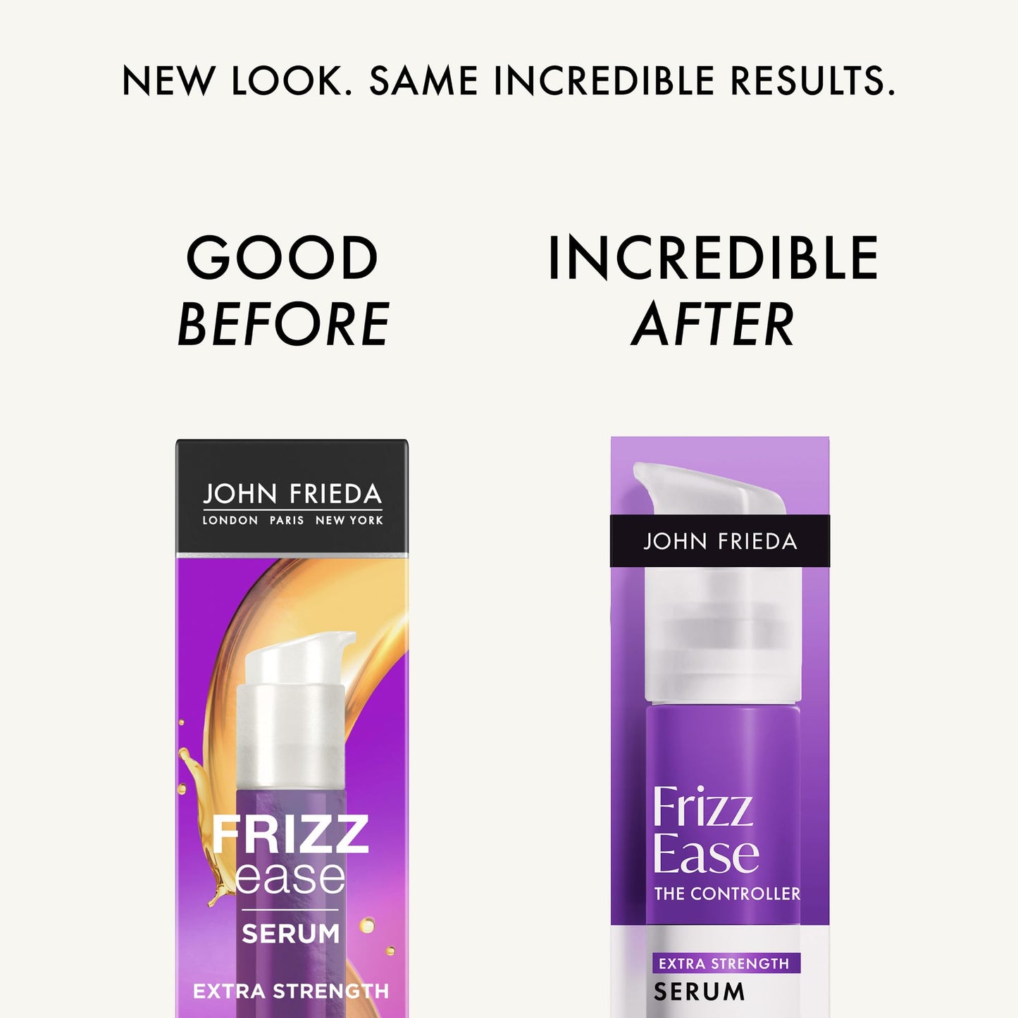 John Frieda Frizz Ease Extra Strength Hair Serum, Instantly Smooths for Healthy, Hydrated, Frizz-Free Hair, for Thick and Coarse Hair, with Argan + Coconut Oil for Heat Protection, 1.69 Oz, Pack of 2